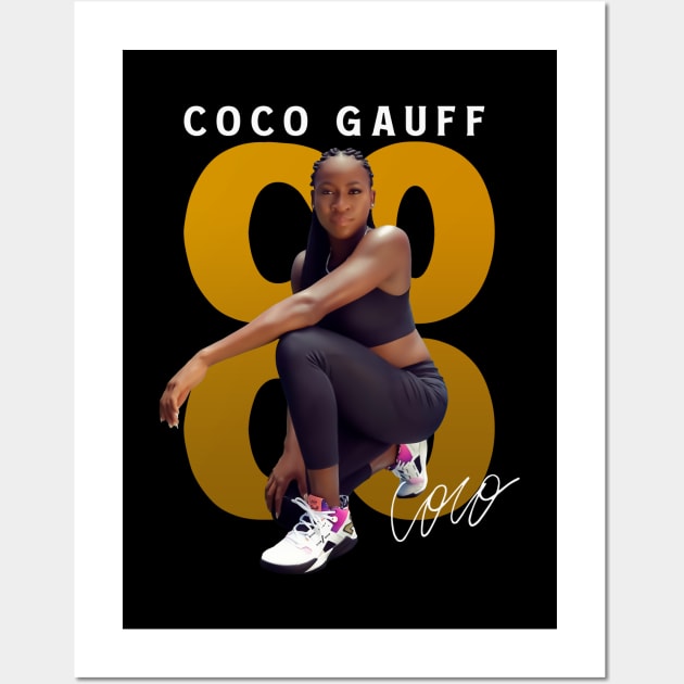 Coco Gauff Wall Art by Jeff Adamsss